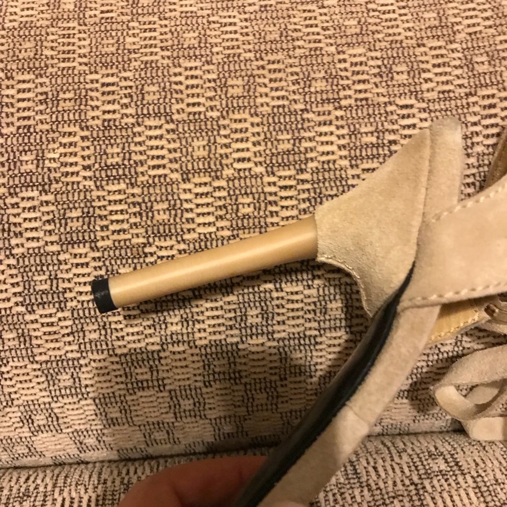 Casadei Beige Suede Sandals - Picture 8 of 8